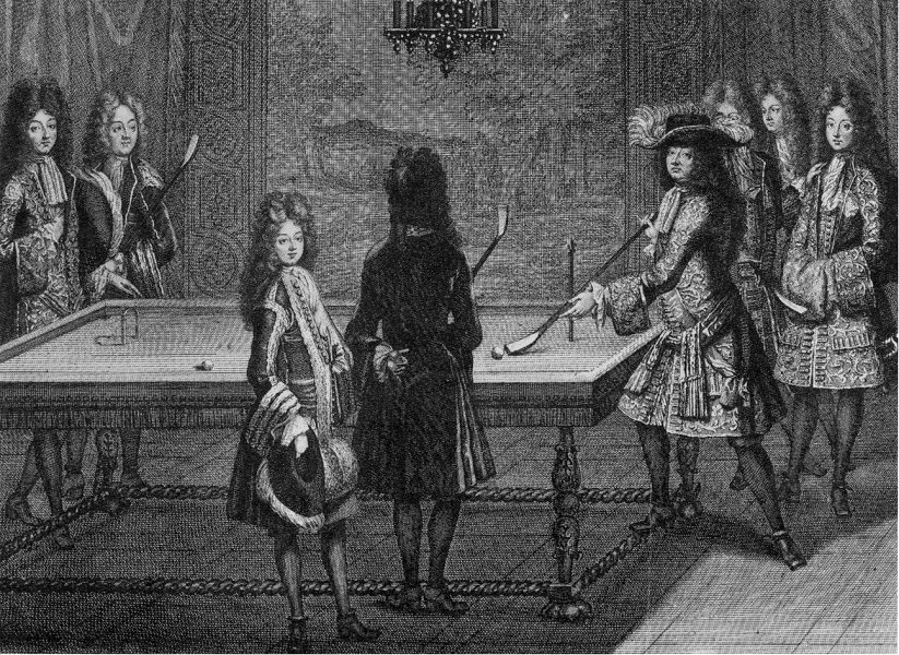 Louis XIV beim Billard
