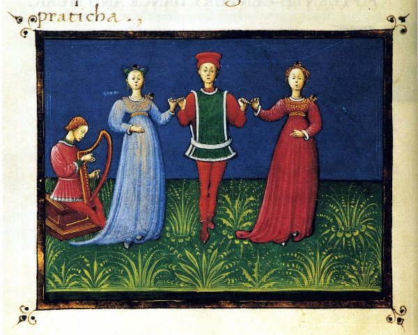 Miniatur aus Guglielmo Ebreos Traktat, 1463
